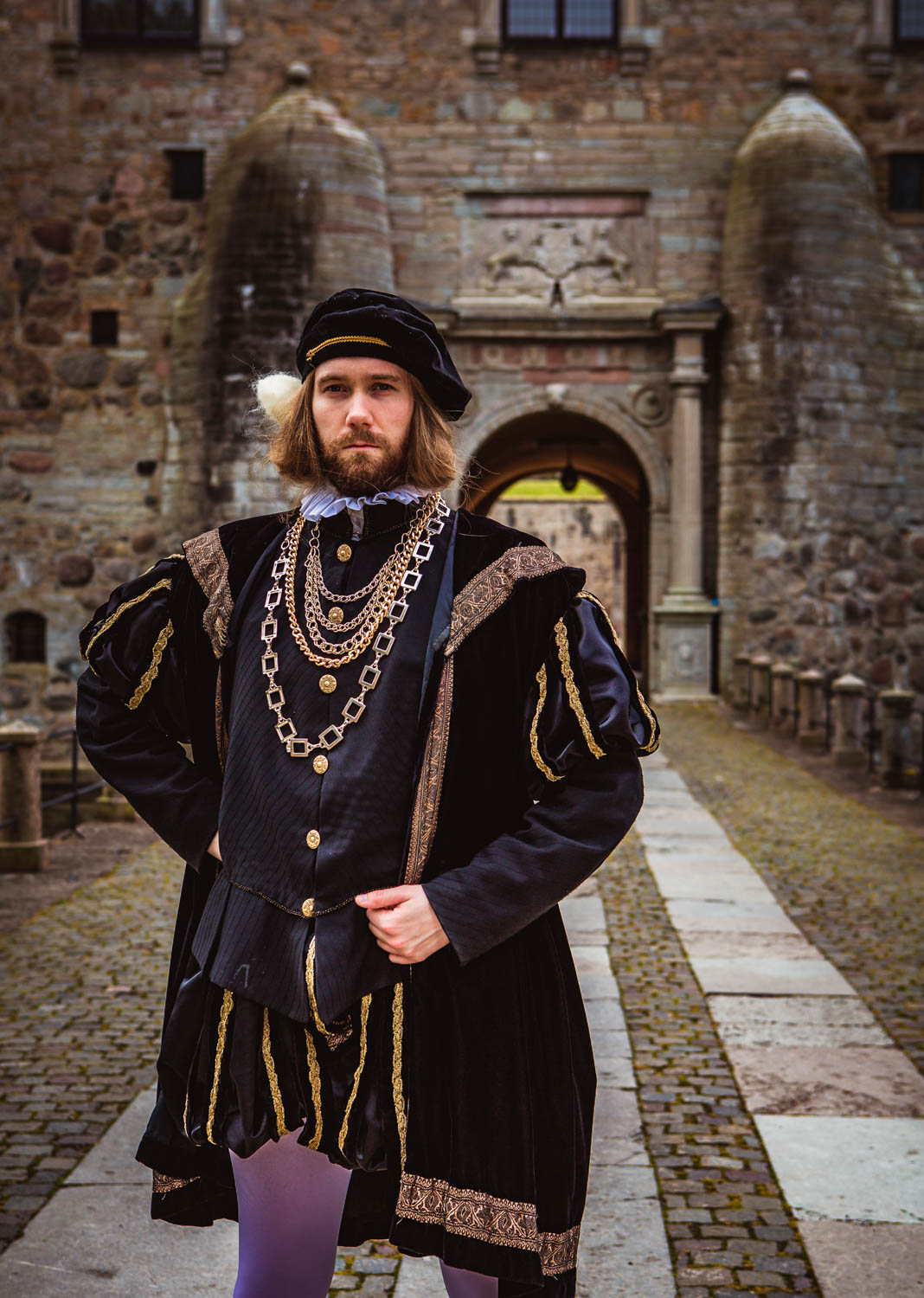 Gustav Vasa vaktar ingången till Vadstena Slott
